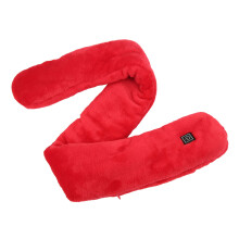 Erwärmbarer USB-Schal für Damen und Herren, waschbar 80x10cm, Rot, mit einstellbarer Temperatur