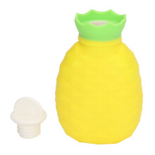Hot Water Bag Silicone Pineapple Shape 13.5x8.1cm Explosion Proof Heat Preserver