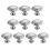 Bouton de commode en acier inoxydable, 10 pièces,-Argent. L 1