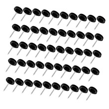Punaises décoratives plates, 50/100 pièces, pour-Noir 50 pièces