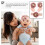 1Ensemble Bandeau Bébé Rose Coton 9