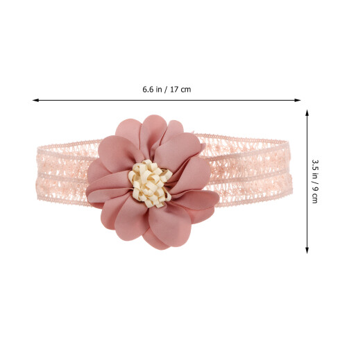 1Ensemble Bandeau Bébé Rose Coton 1