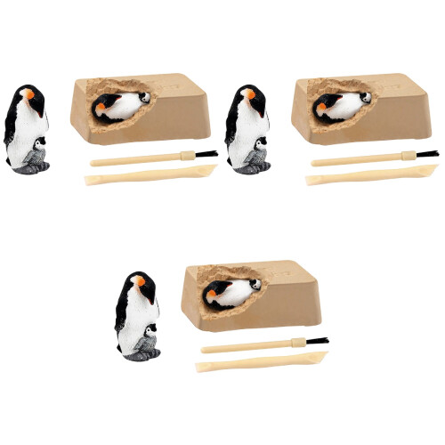 3Ensembles Modèles Animaux Sauvages Pingouins Décorations De Table 2
