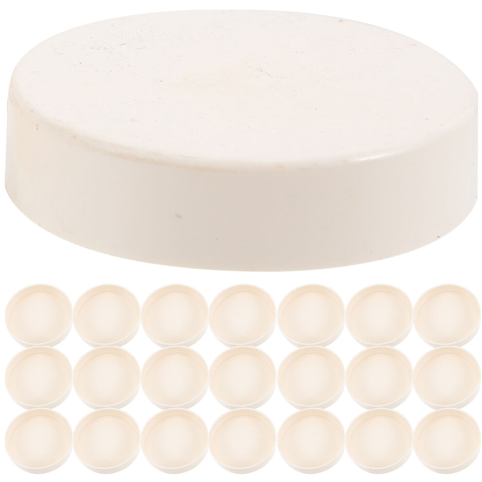 50Pcs Durable White Pvc Tube End Caps For Irrigation And Water Lines 3612303628668