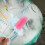 3Pièces Lot Brosse Bébé Long Silicone Rose 7