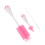 3Pièces Lot Brosse Bébé Long Silicone Rose 11