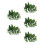 200Pcs Green Plastic Mini Trees for Diorama Model Scenery 5