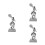 3Pcs Silver Microphone Trophy For Karaoke Party Decor 10