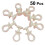 100Pcs Plastic Rod Rollers For Curtain Track Wheels (Beige) 3