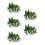 200Pcs Green Plastic Mini Trees for Diorama Model Scenery 4