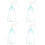 4pcs Watering Can Spray Bottle Plastic Alcohol 7
