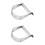 2Pcs Baking Dough Cutter Stainless Steel Pastry Press Tool Silver 5
