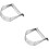 2Pcs Baking Dough Cutter Stainless Steel Pastry Press Tool Silver 6