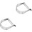 2Pcs Baking Dough Cutter Stainless Steel Pastry Press Tool Silver 3