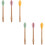 2 Sets 3Pcs Silicone Honey Dippers Sticks Assorted Colors 7