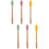 2 Sets 3Pcs Silicone Honey Dippers Sticks Assorted Colors 8