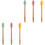 2 Sets 3Pcs Silicone Honey Dippers Sticks Assorted Colors 4