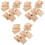30 Pcs Wood Concave Train Track Replacement Expansion Railway Tracks 5