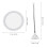 Round Magnifying Makeup Mirror White Suction Cup Portable for Home 2