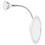 Round Magnifying Makeup Mirror White Suction Cup Portable for Home 10