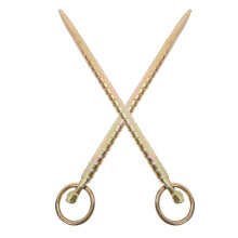 4Pcs Golden Heavy Duty Tie Out Stakes Iron for Livestock Farm Use