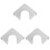 3Pcs Billiard Table Corner Plate 4
