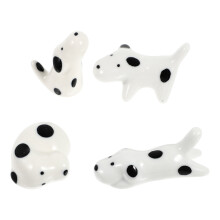3 Pcs Dog Tableware Bracket Chopstick Rests Dogs Porcelain Holder