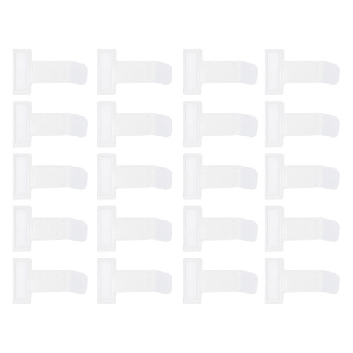 40 Pcs Transparent Plastic Car Parking Ticket Holder Clips For Windscreen 1