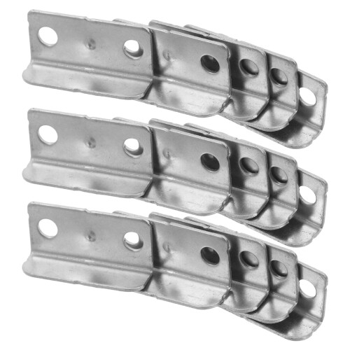 100 Pcs Metal Right Angle Drawer Lock Strike Plate Iron L Shaped