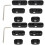 2 Sets Spark Plug Organise Cables Car Ignition Wire Holders Divider 5
