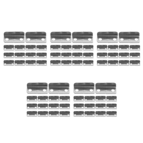 100 Pcs Metal Right Angle Drawer Lock Strike Plate Iron L Shaped 2