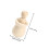 20Pcs Unfinished Wood Peg Dolls With Nesting Cases 2