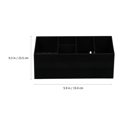 3Stk Schwarz Kosmetik Stifthalter Organizer Mit Glatter Oberfläche 1