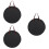 3Pcs Silent Drum Pad Storage And Carrying Bag For Percussion Practice 9