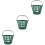 3Pcs Range Buckets Green Golfball Hoop Stackable Outdoor Ball Carrier 5