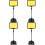 4Pcs Professional Sign Stand Multi-Function Price Tag Holder 5