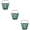3Pcs Range Buckets Green Golfball Hoop Stackable Outdoor Ball Carrier 9