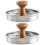 2Pcs Burger Press For Beef Grill Patty Maker Mold 5