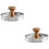2Pcs Burger Press For Beef Grill Patty Maker Mold 6
