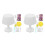 2 Sets Diy Mosaic Table Lamp Kit For Children Handmade Project 3