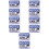 10 Pcs Monitored Warning Stickers For Video Surveillance Security 7