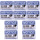 10 Pcs Monitored Warning Stickers For Video Surveillance Security 3