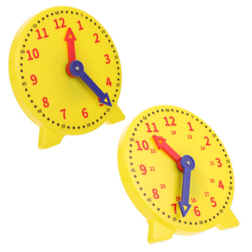 4 Pcs Teaching Clock Model For Learning Time 1