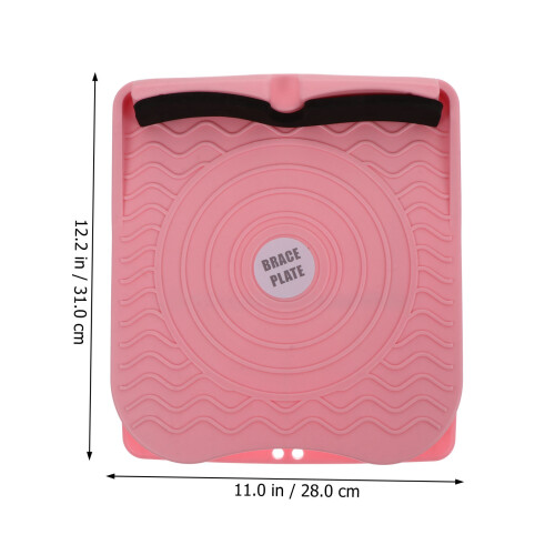 1pc Pink Foot Calf Foldable Exercise Device With Abs Material 1