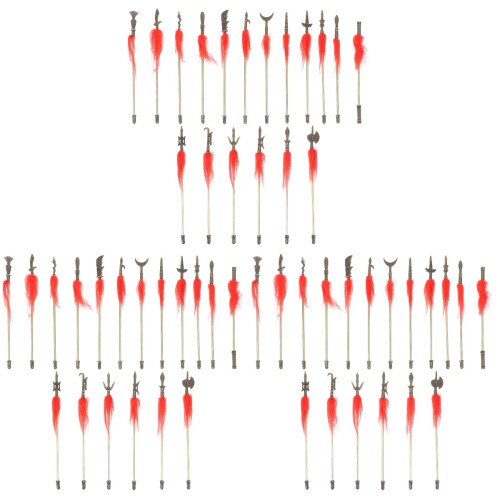 54 Pcs Mini Brass Chinese Ancient Arms Decor For Kids Learning Play 2