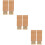 6 Pcs Wood Shoe Cleaning Brushes Tool (Khaki) 6