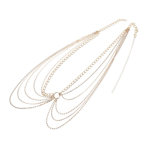 5St Gouden Tailleketting Met Multi-Layer Feest En Strand