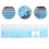 2 Pcs Silicone Keyboard Cover For Kb216 Wired 11