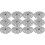 12 Pcs Plastic Reusable Riser Mat For Pots Outdoor Plant Elevator 3