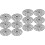 12 Pcs Plastic Reusable Riser Mat For Pots Outdoor Plant Elevator 5
